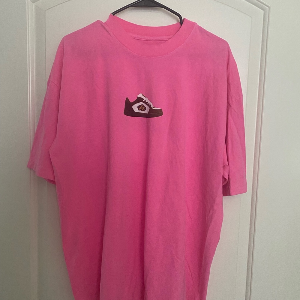 Pink T-Shirt with Sneaker Design